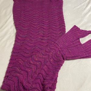 Beautiful Mermaid tail blanket.